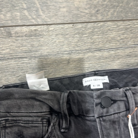 NEW • GOOD AMERICAN • Women’s SEAMED GOOD CLASSIC Jeans BLACK115 28 - Picture 4 of 5